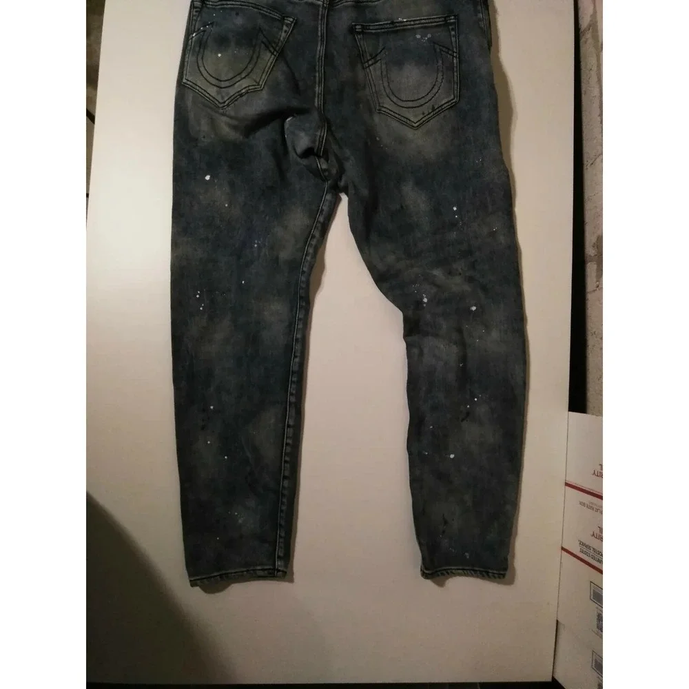 True Religion  Men's Dean Slim Tapered Distressing Jeans 38/31 @9